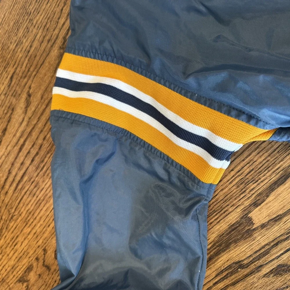 Vintage Birdie Bomber Jacket Yellow Quarter‎ Zip USA Boys Youth M Richard Leslie